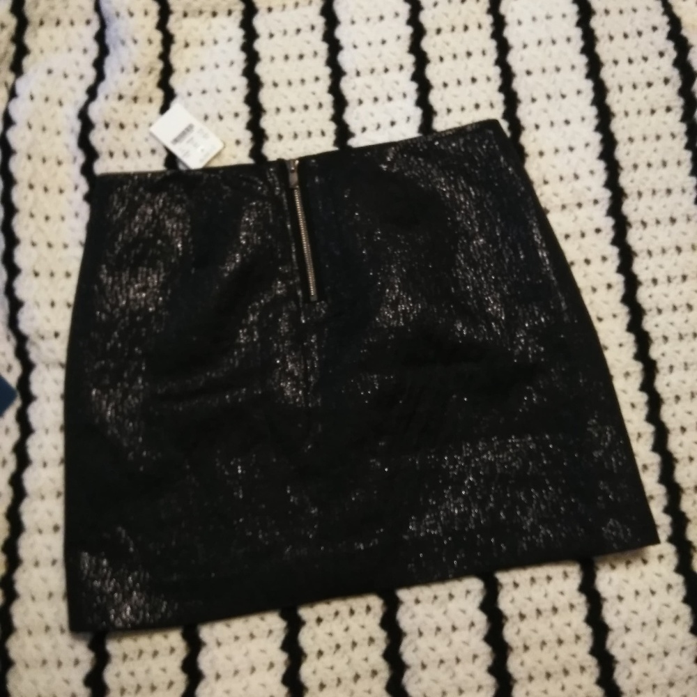 NWT J CREW BLACK SPARKLE SKIRT